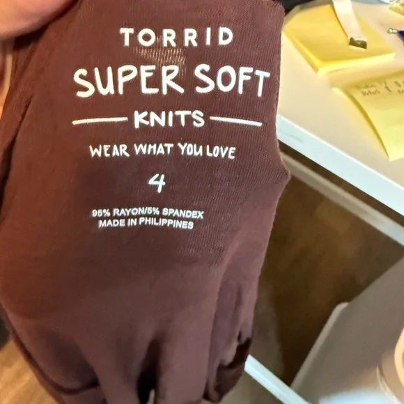 Torrid Rust Open Front Cardigan - Picture 5 of 6